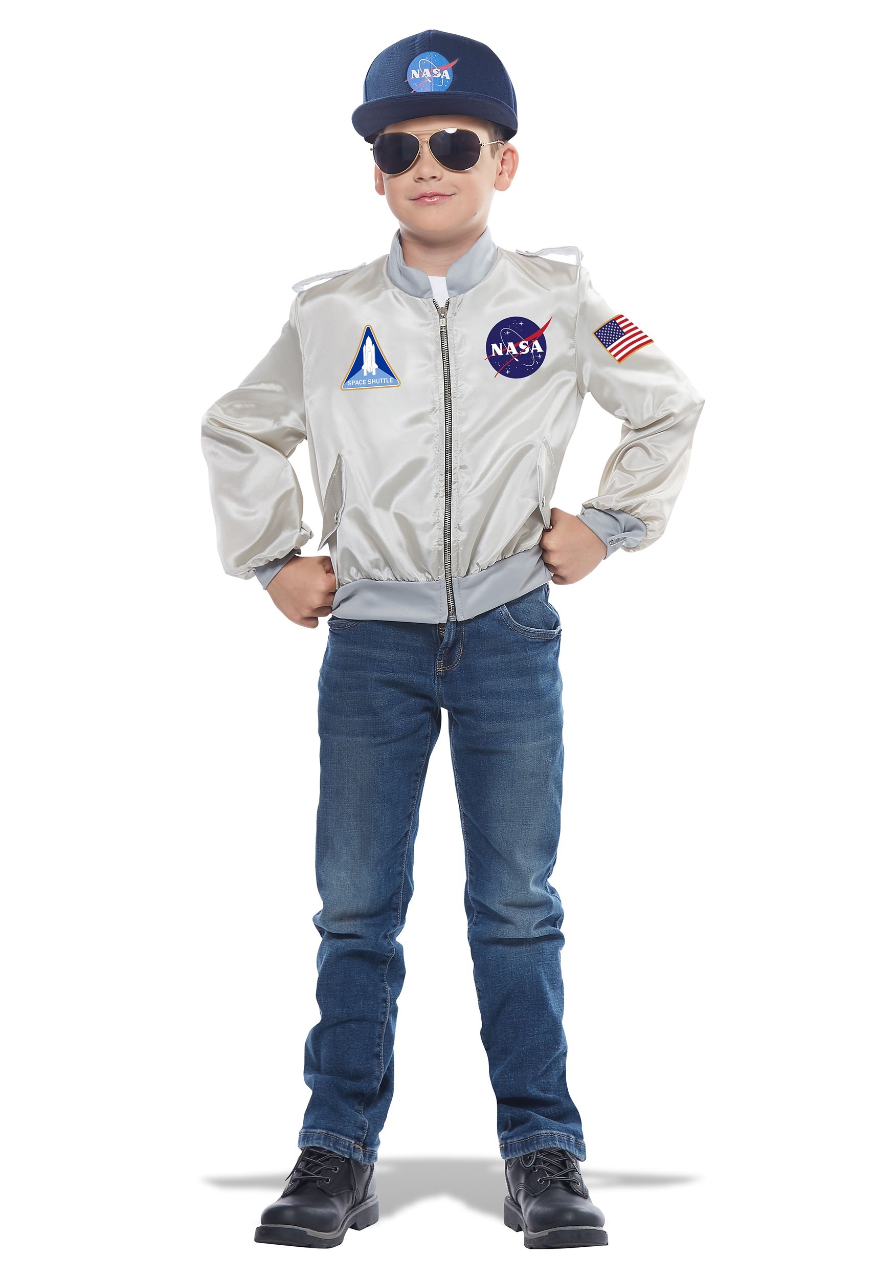 Disfraz de chaqueta de vuelo de la NASA para niños Multicolor