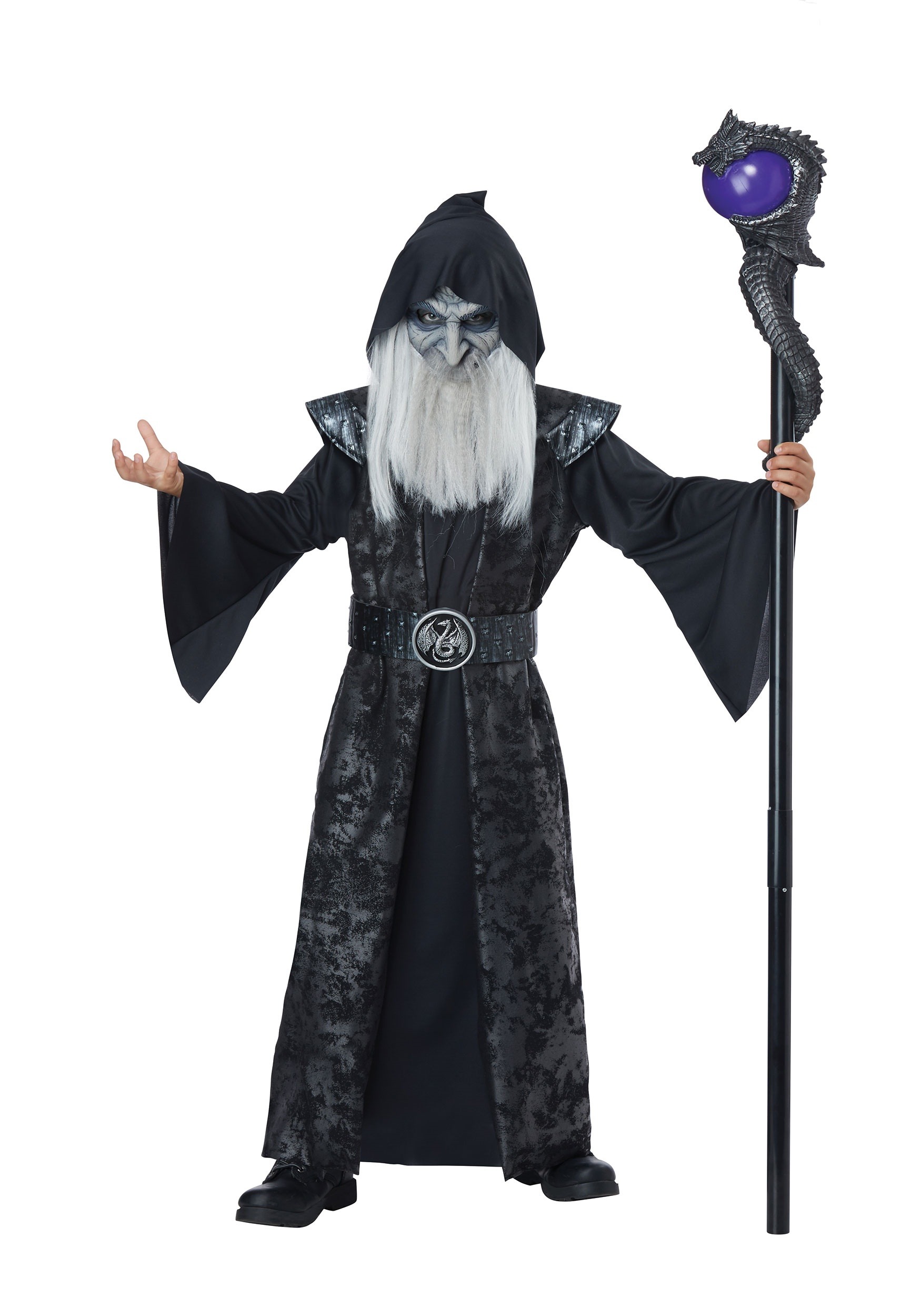 Photos - Fancy Dress California Costume Collection Dark Wizard Costume for Children Black/G 