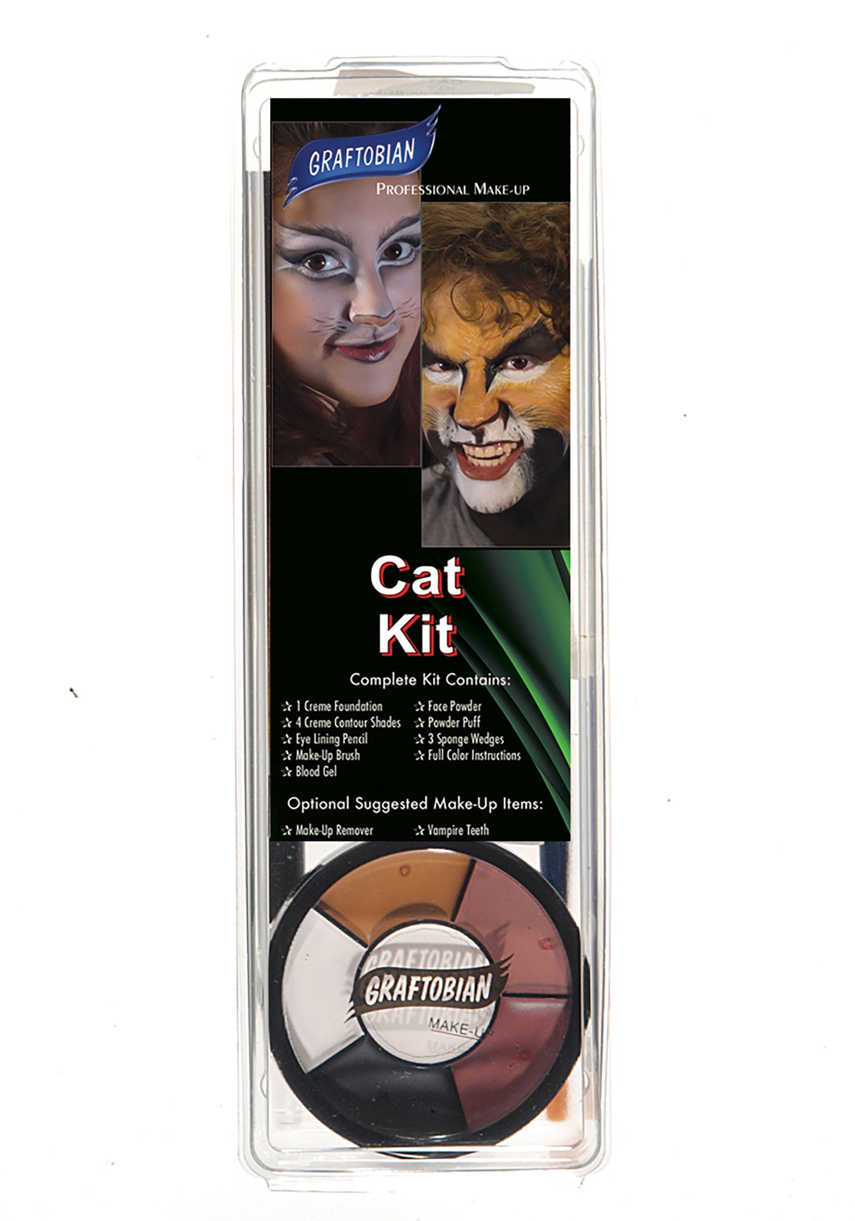 Kit de maquillaje de gato de la jungla de Deluxe Deluxe Multicolor Colombia