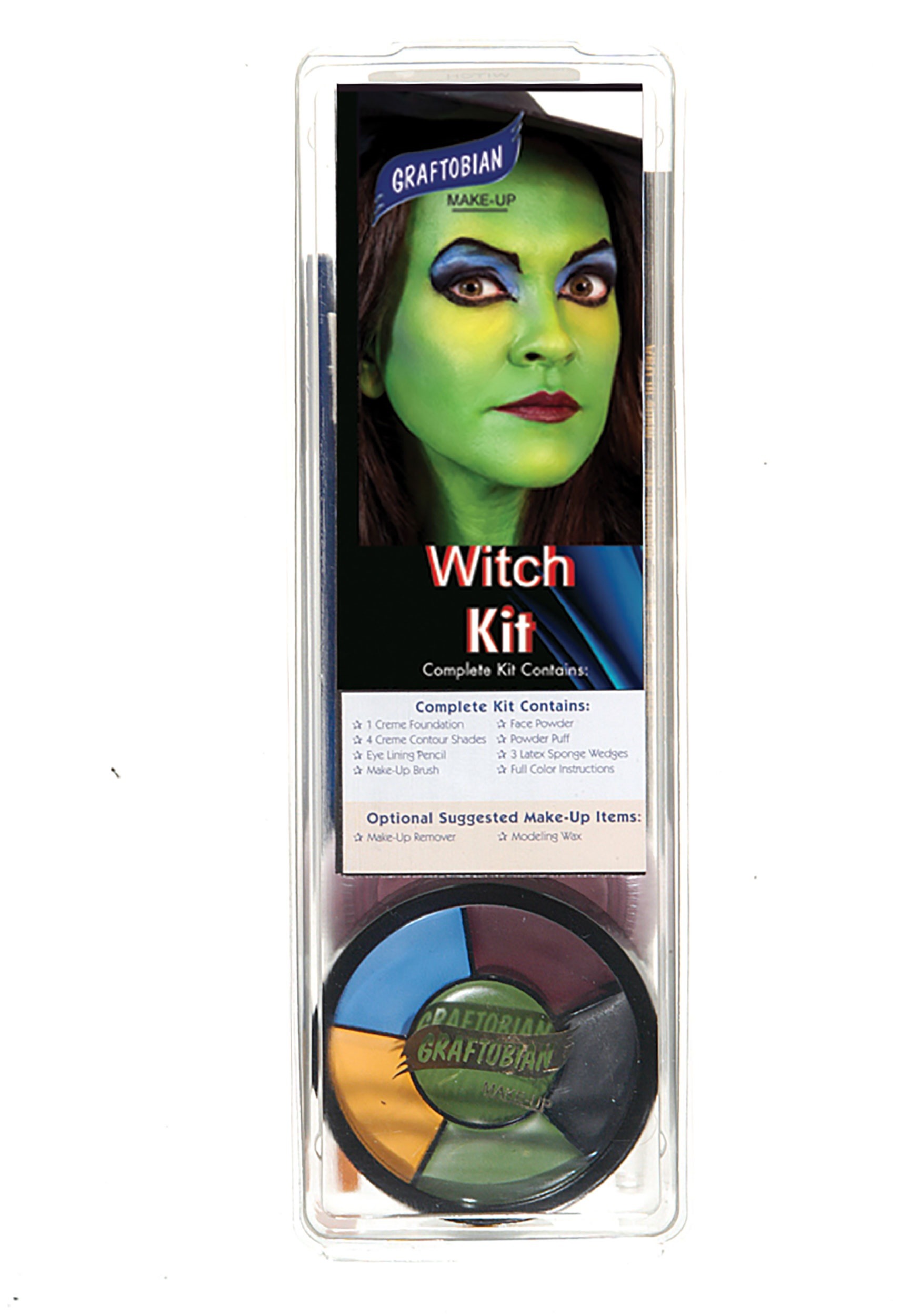 Kit de maquillaje de bruja de Deluxe Graftobian Deluxe Multicolor