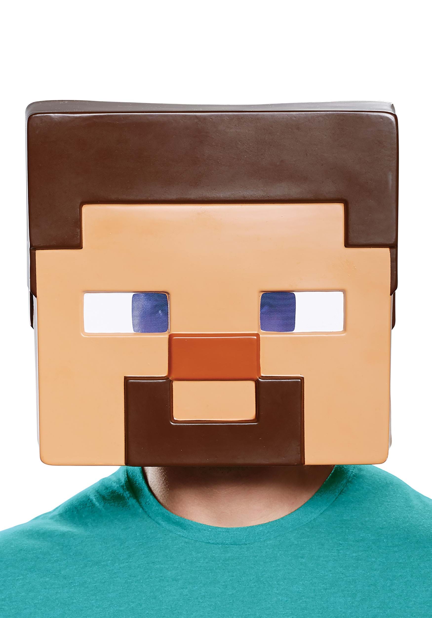 Minecraft Steve máscara de cara completa para adultos. Multicolor