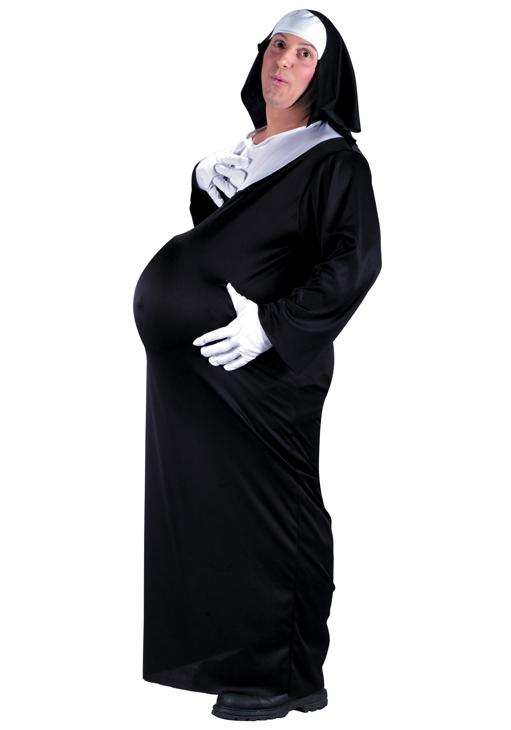 Nun Costume Womens ladies Fancy Dress Holy Religious Habit Outfit Dressup Hen 