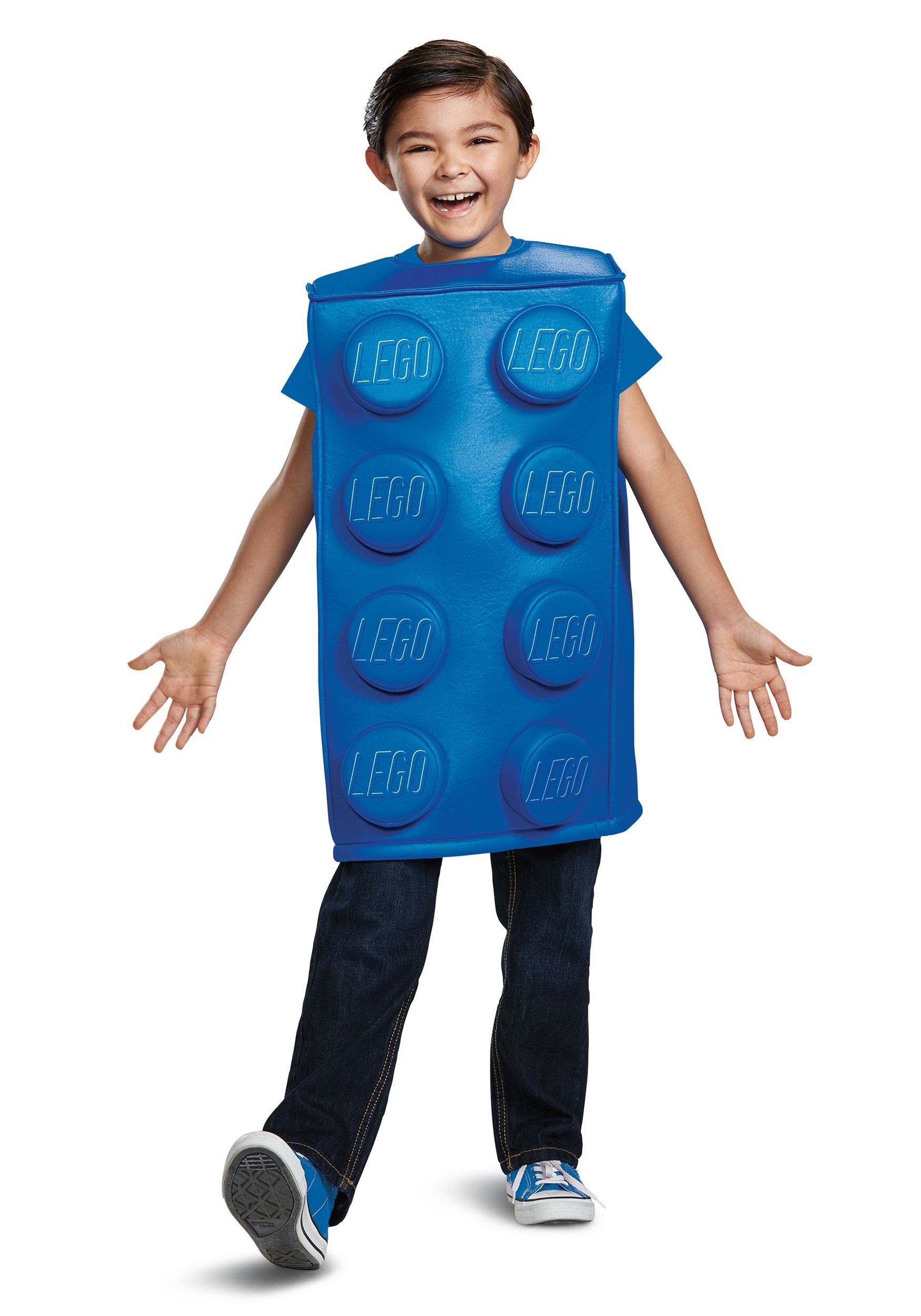 Details about   CA1057 LEGO Red or Blue Brick Classic Funny Adult Costume Party Dress Book Week 