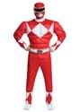 Men's Power Rangers Red Ranger Muscle Costume Alt 1