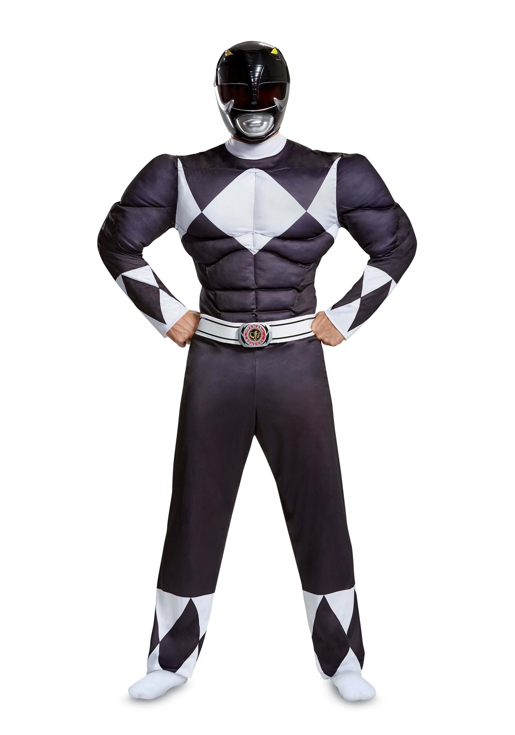 Power Rangers Black Ranger Muscle Muscle Multicolor
