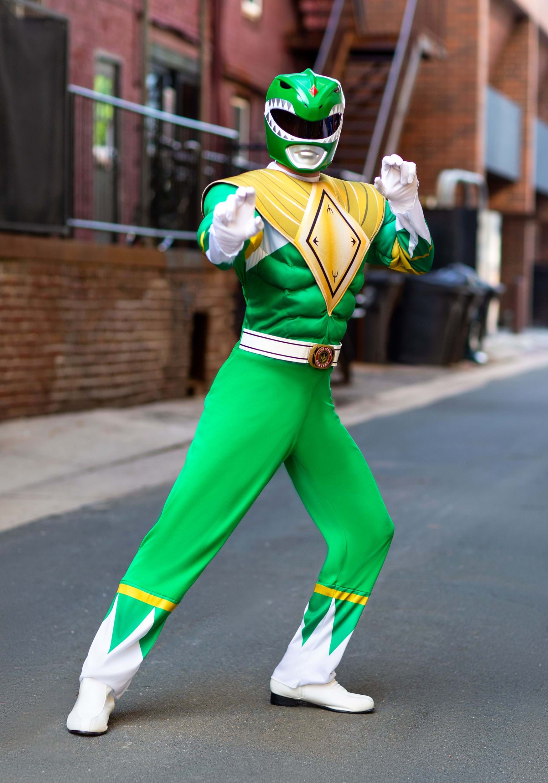 Men's Power Rangers Green Ranger Costume