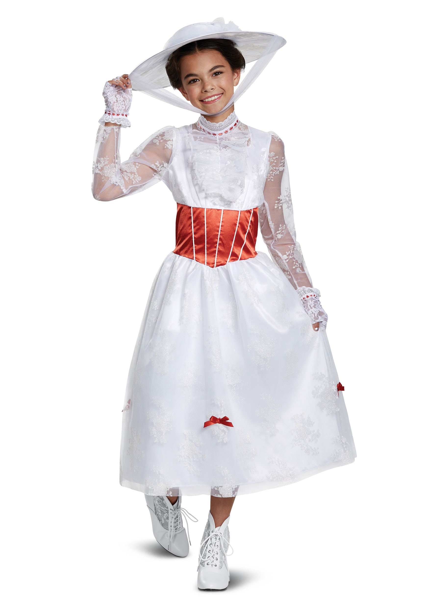 Disfraz de niña de Deluxe Mary Poppins Multicolor