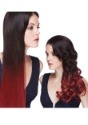 Crimson Sangria 22" Heat Stylable Clip In Hair Extensions2