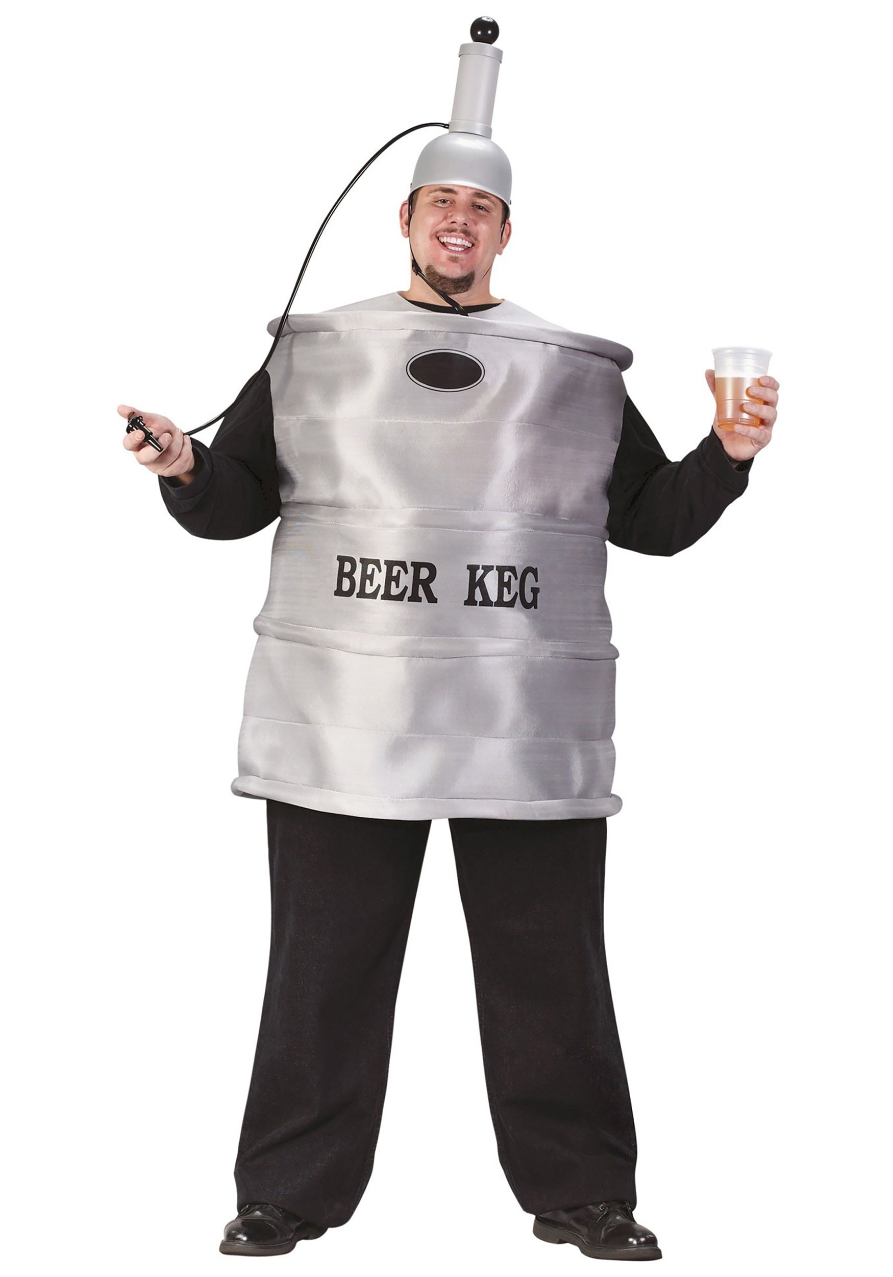 Plus Size Beer Keg Costume For Men