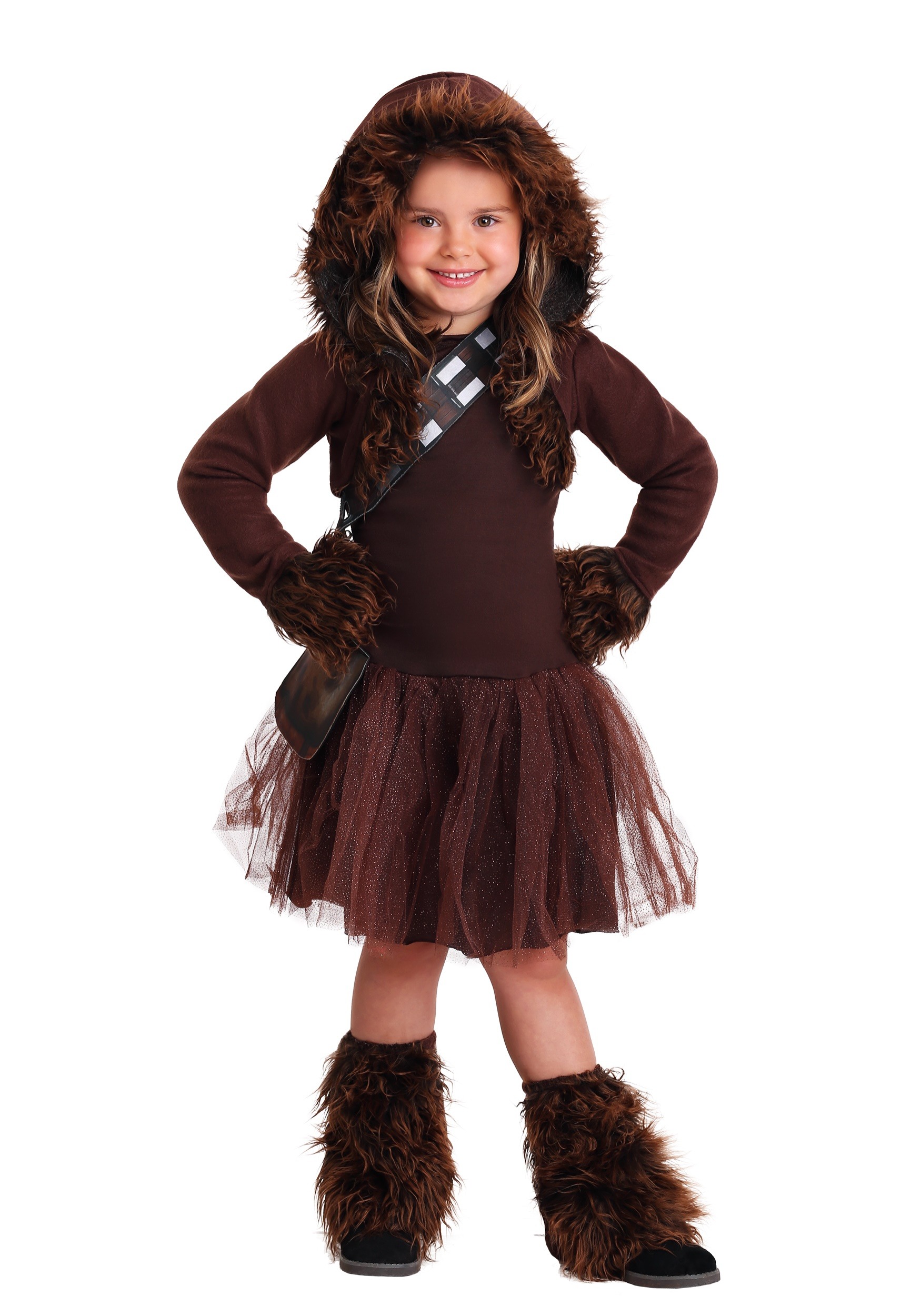 Disfraz de Chewbacca de niña Multicolor