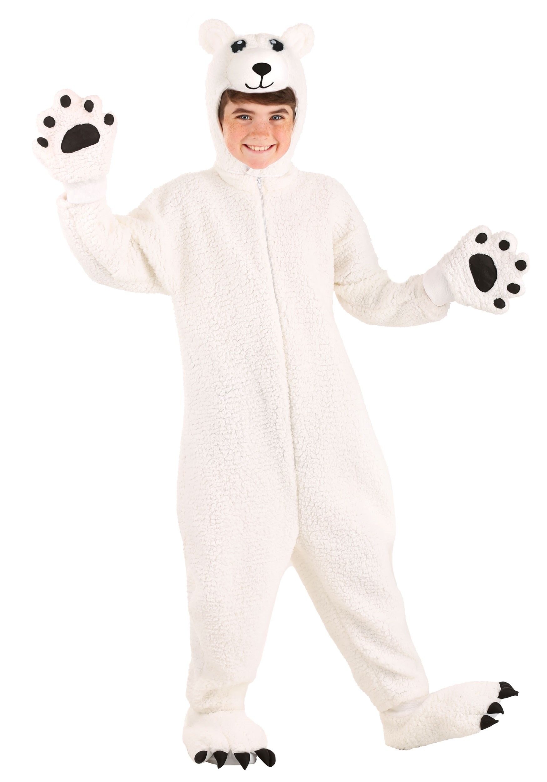 Photos - Fancy Dress ARCTIC FUN Costumes  Polar Bear Costume for Kids Black/White 