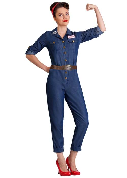 1940s Costumes- WWII, Nurse, Pinup, Rosie the Riveter Womens WWII Icon Costume  AT vintagedancer.com
