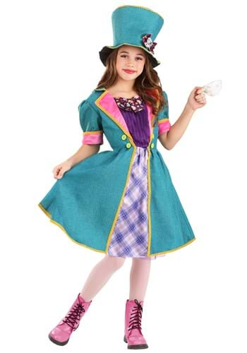 Mischievous Mad Hatter Costume for Girl's