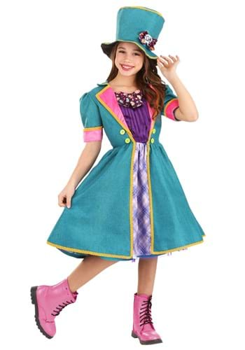  Mischievous Mad Hatter Costume for Girl's 