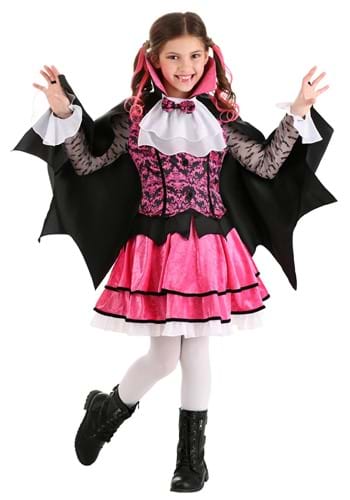 Girls Pink Vampire Costume
