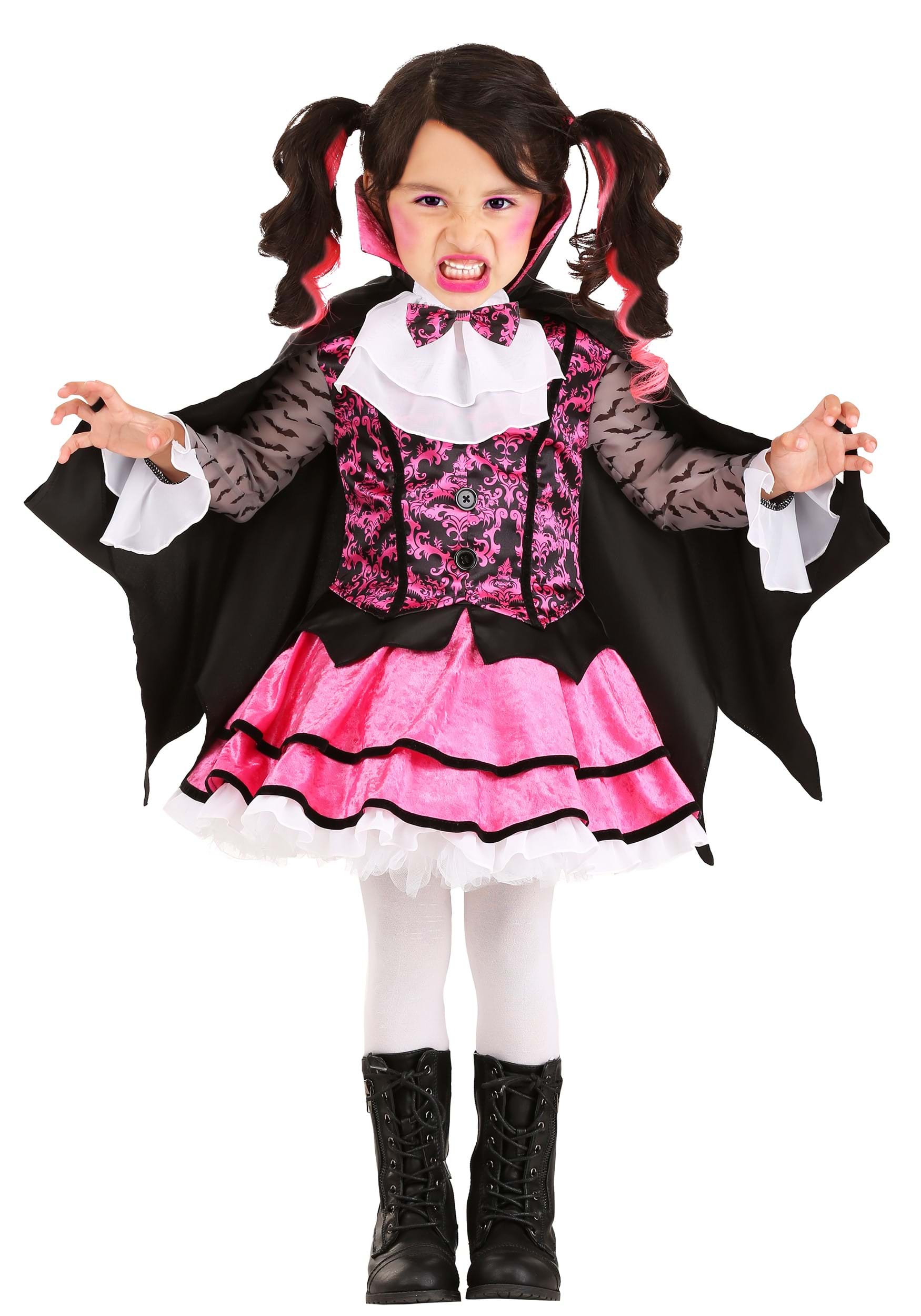 Disfraz de vampiro rosa para niños pequeños Multicolor