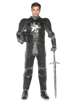 Mens Plus Black Knight Costume