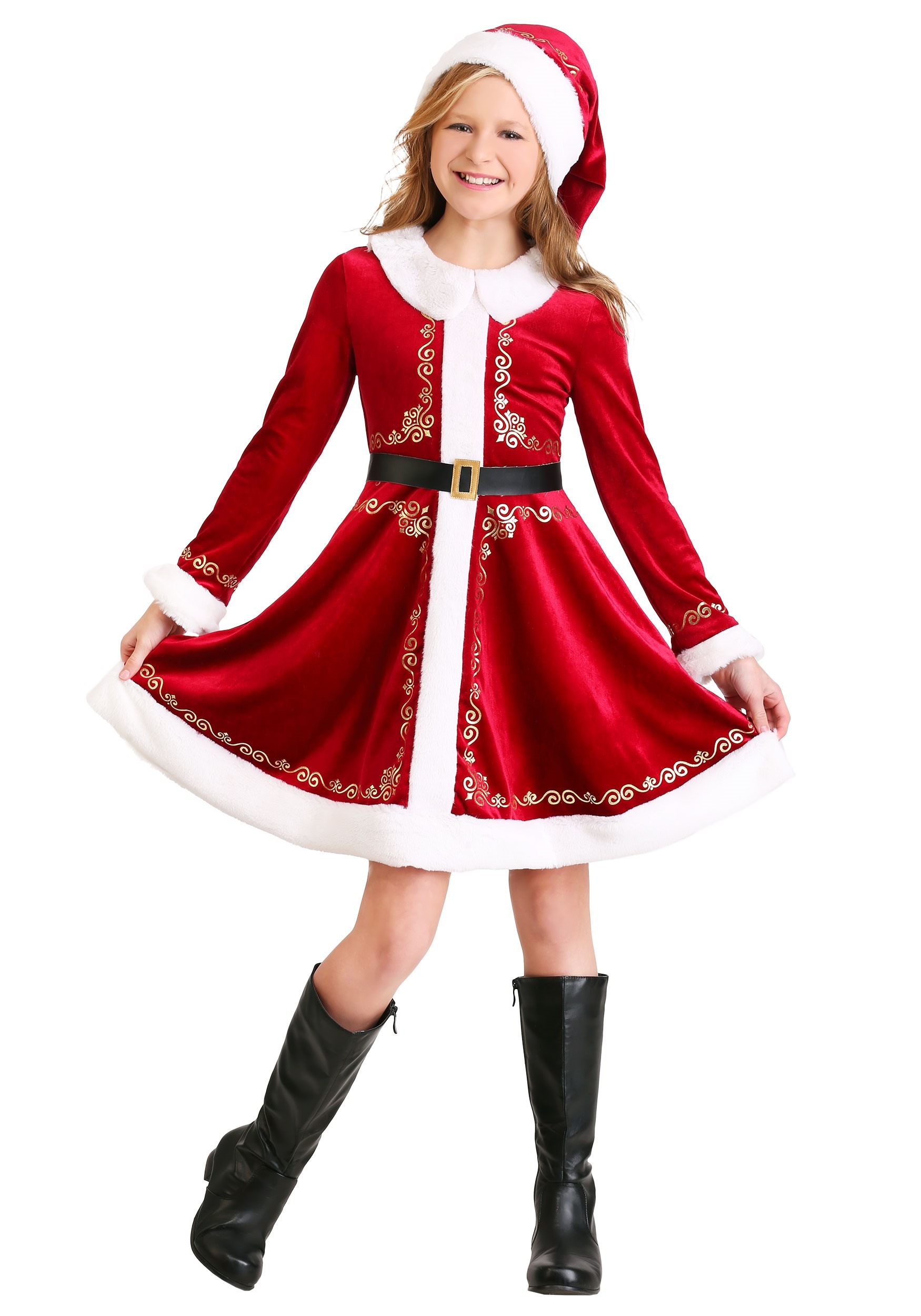 Photos - Fancy Dress SanTa FUN Costumes Girl's Red  Costume Dress Red/White 