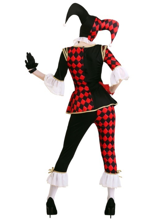 Women's Plus Size Regal Harlequin Costume | Adult Clown Costumes