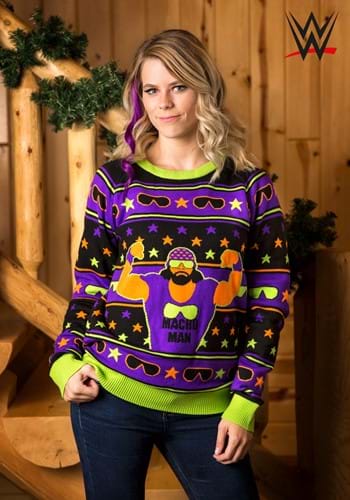 WWE Macho Man Ugly Christmas Sweater Alt 1