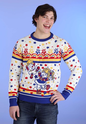 Adult Retro Rainbow Brite Ugly Christmas Sweater | FUN Sweaters