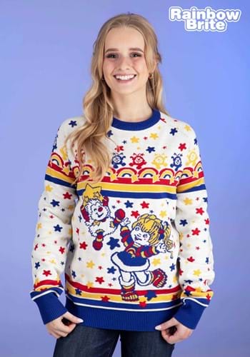 Classic Rainbow Brite Ugly Christmas Sweater for Adults UPD 