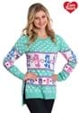 Women's Hi-Lo Care Bears Ugly Christmas Sweater Alt 4