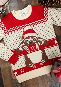 Adult Sloth Ugly Christmas Sweater Update Main
