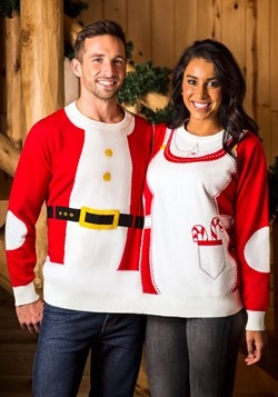 Two Person Mr. & Mrs. Claus Ugly Christmas Sweater Update