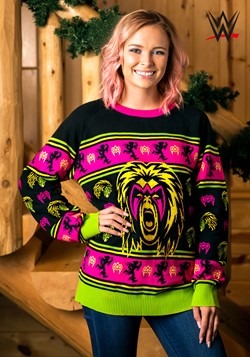 Adult's WWE Ultimate Warrior Ugly Christmas Sweater
