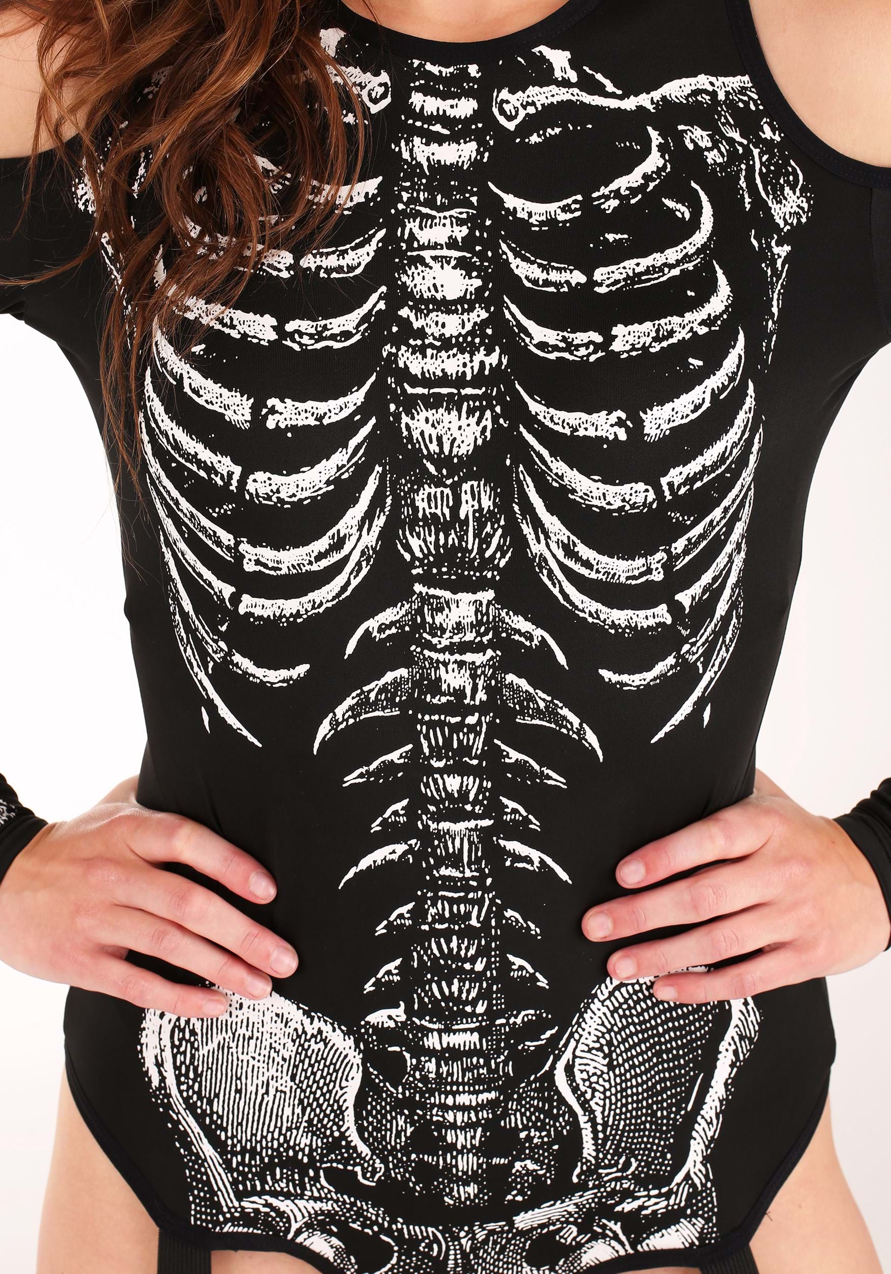 Women S Skeleton Bodysuit Costume