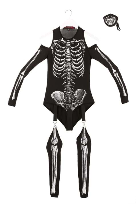 Women's Skeleton Bodysuit Costume