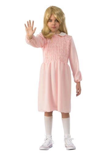 Child Stranger Things Eleven Long Sleeve Dress Costume