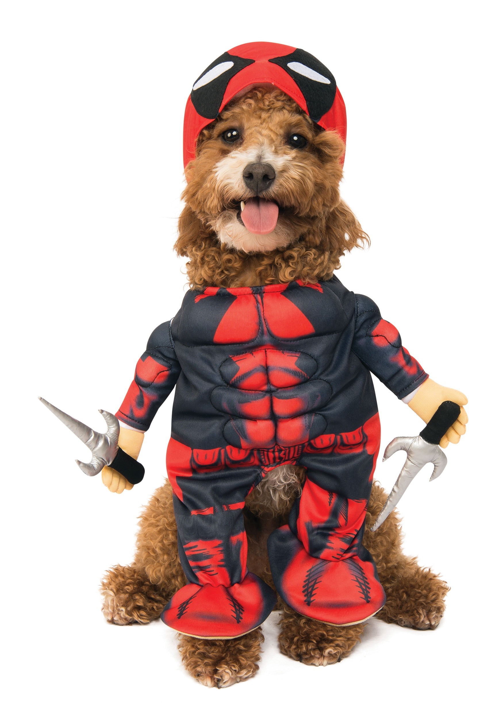 Photos - Fancy Dress Rubies Costume Co. Inc Deadpool Pet Costume Black/Red 