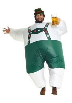 Mens Lederhosen Fancy Dress Costume German Bavarian Beer Oktoberfest Outfit L XL 