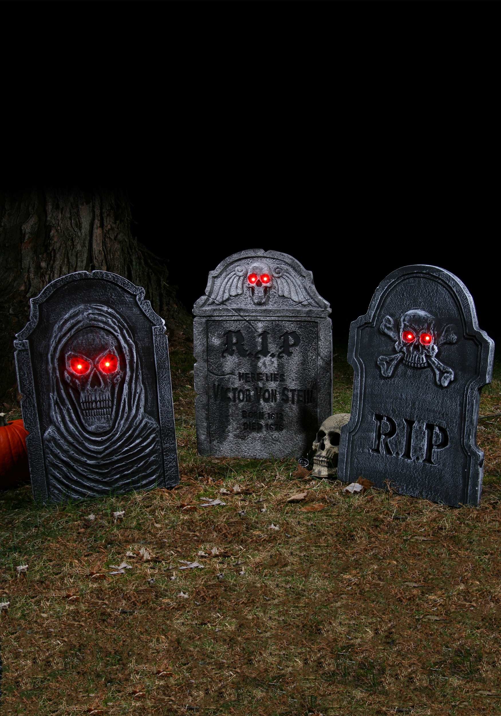 halloween tombstone decorations