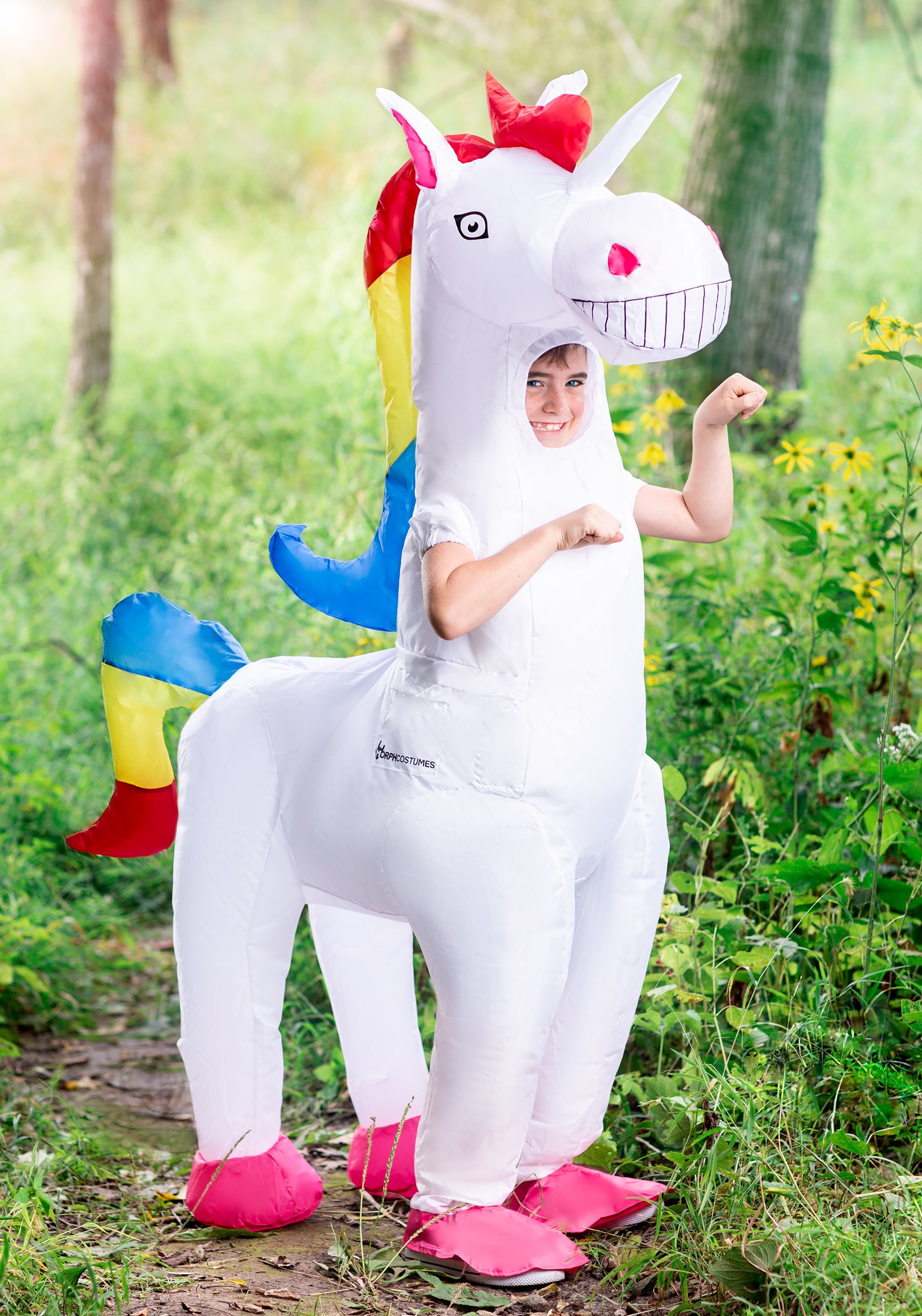 kool Herhaal Arab Giant Inflatable Unicorn Costume for a Child