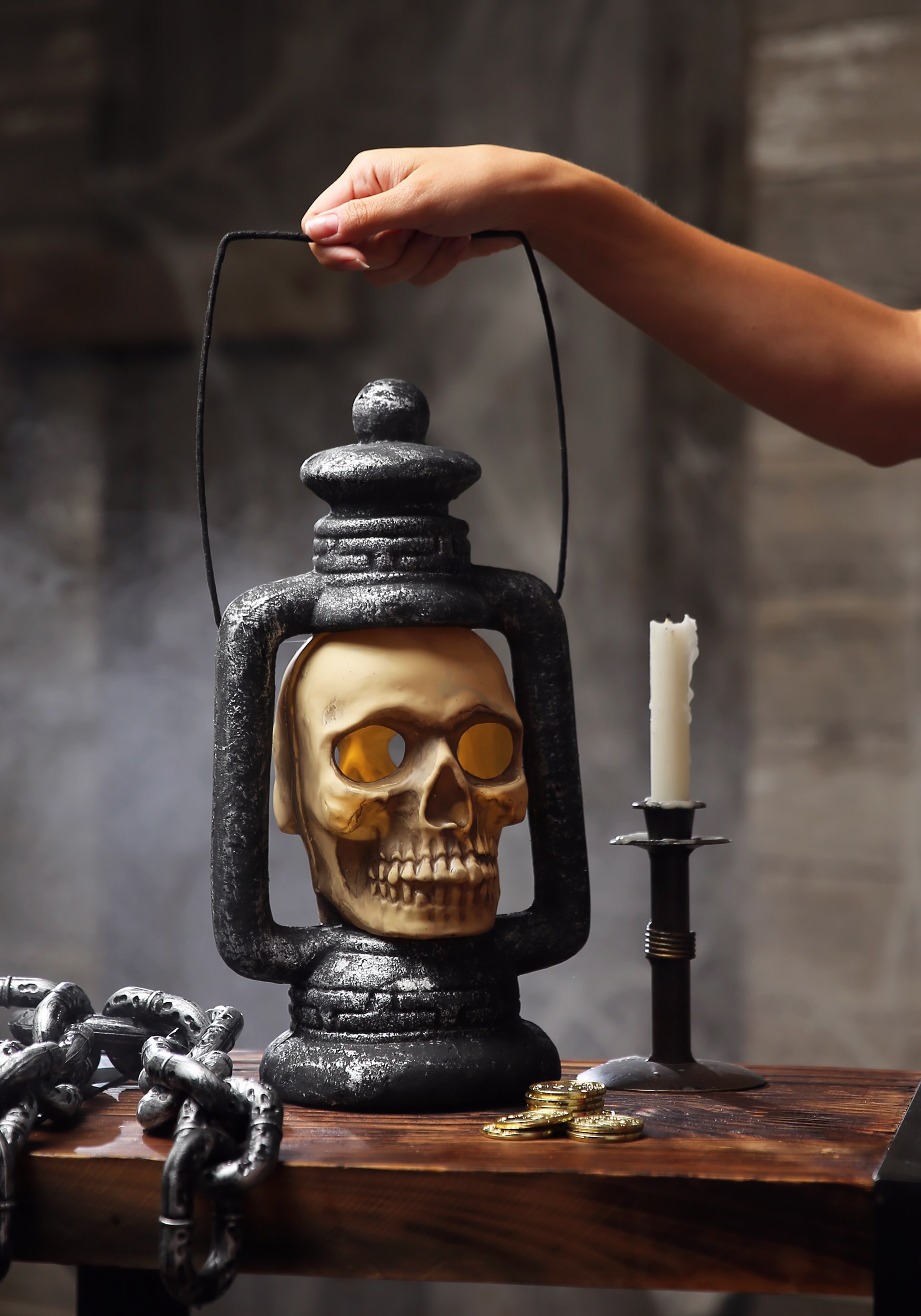 Nouveau Halloween Halloween Skull lanterne Light Up