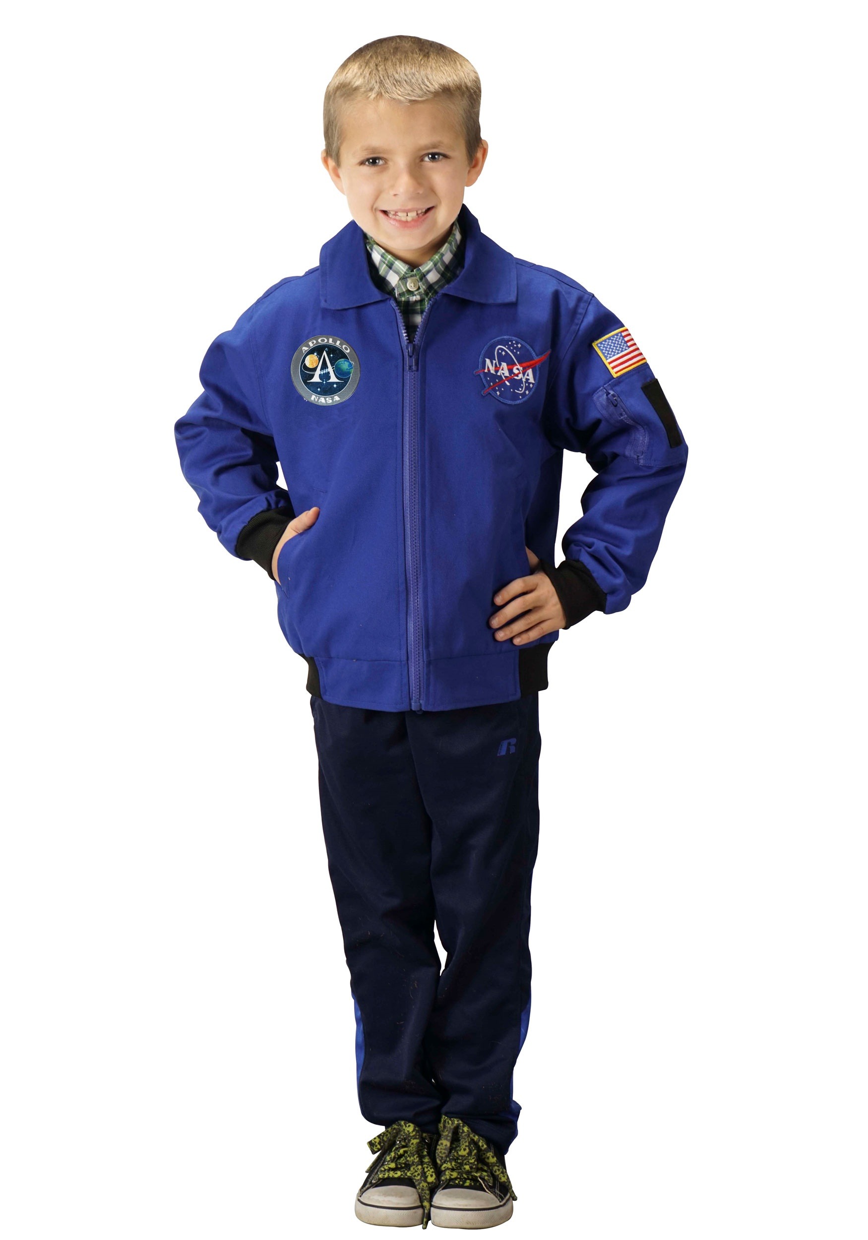Disfraz de la chaqueta de vuelo de 11 niños NASA Apollo Multicolor