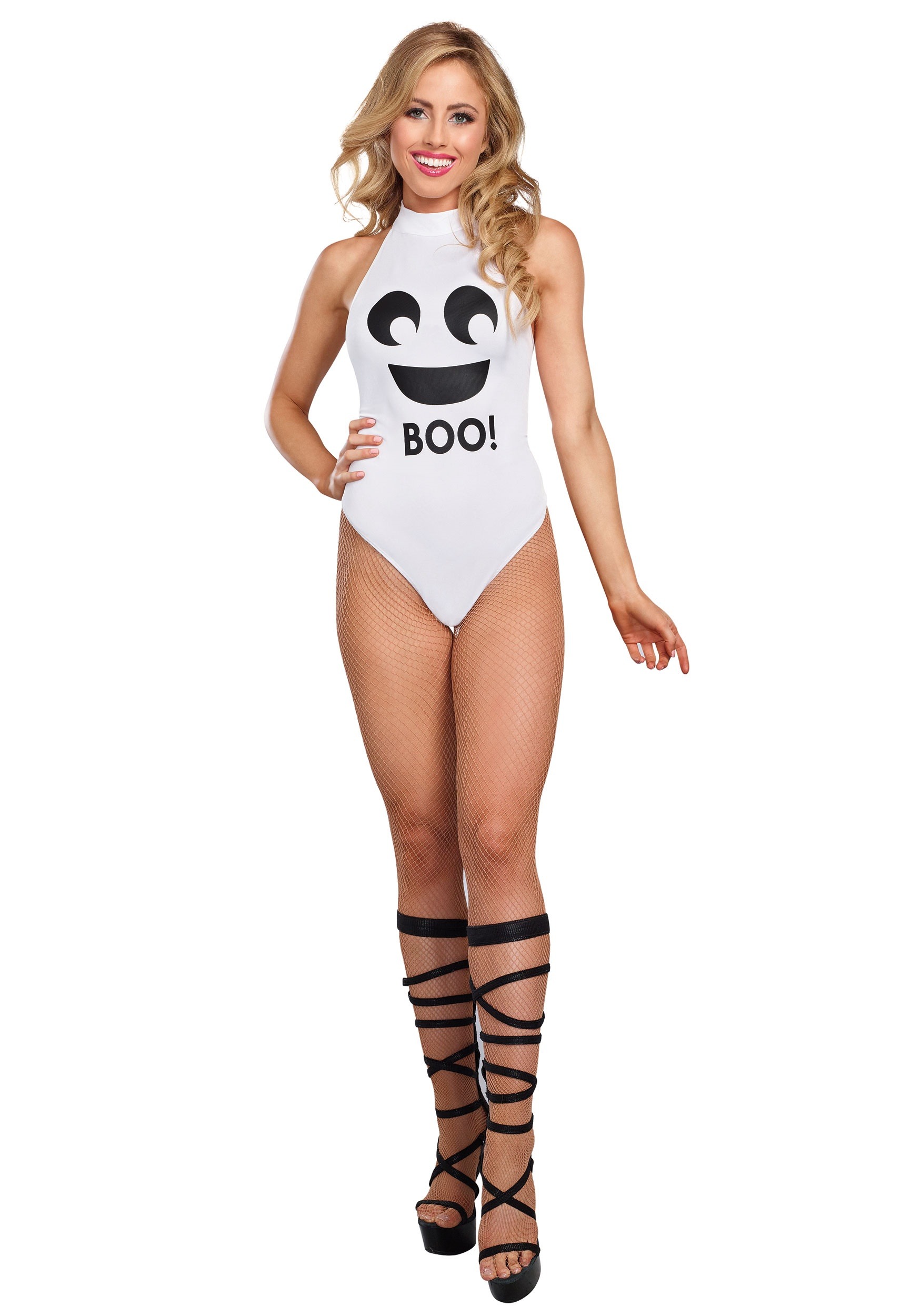 Disfraz de bodysuit fantasma para mujeres Multicolor Colombia