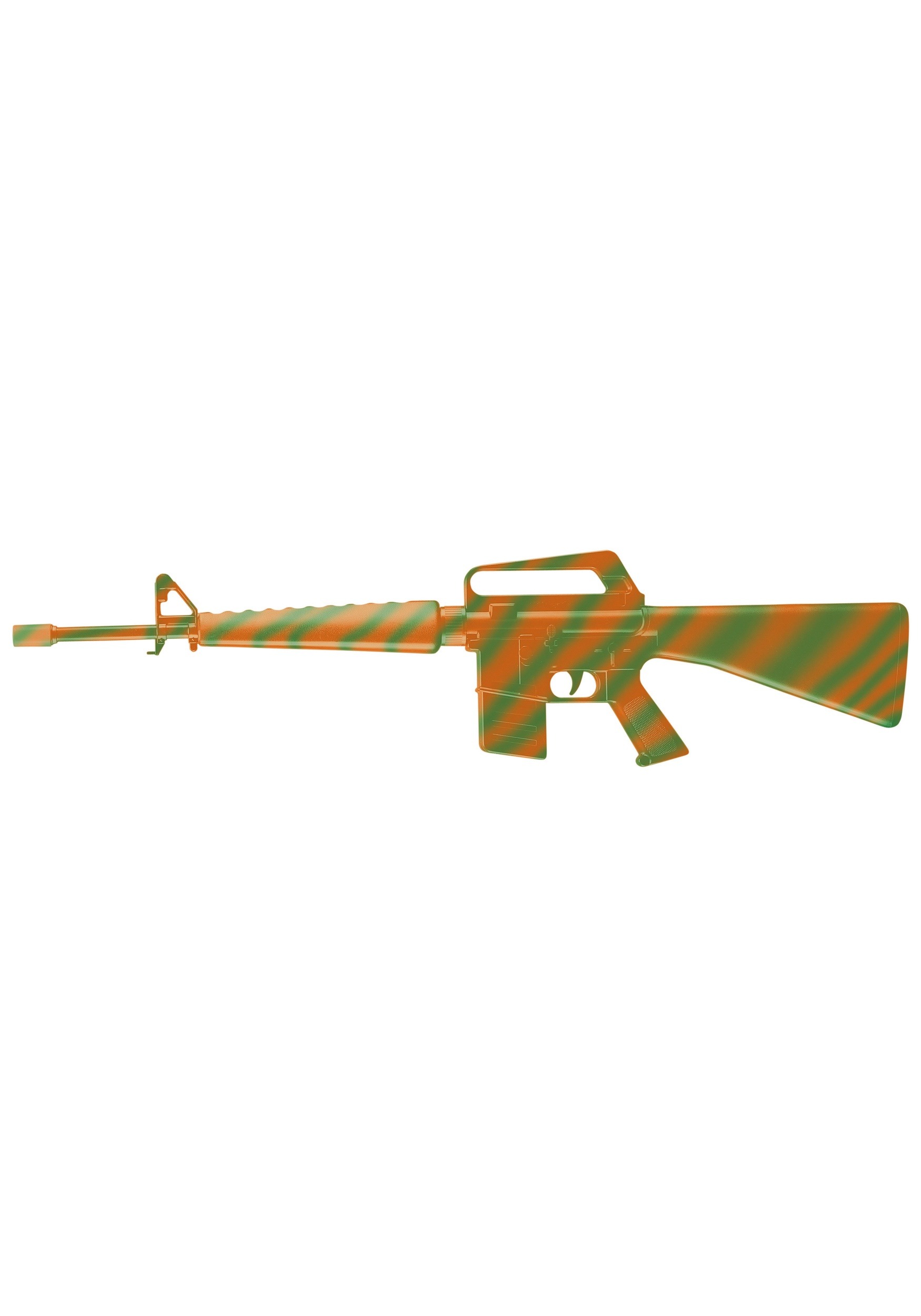 Ametralladora M-16 naranja y verde Multicolor