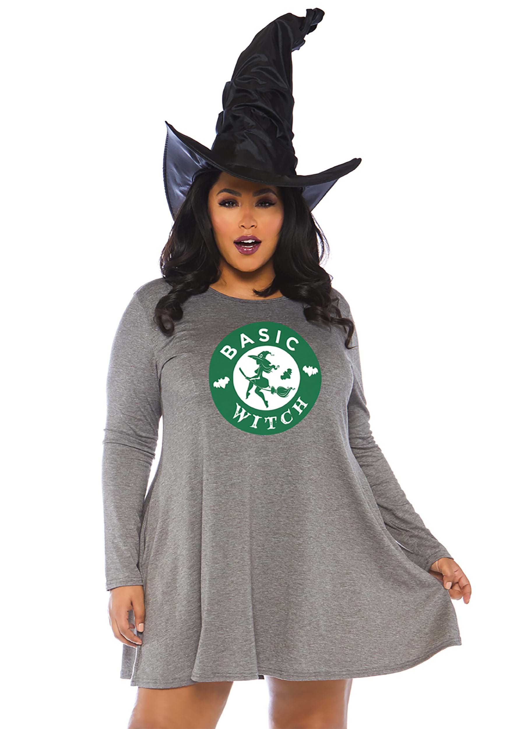 Photos - Fancy Dress MKW Leg Avenue Plus Size Women's Basic Witch Jersey Dress Costume 1X/2X 3X/4X 