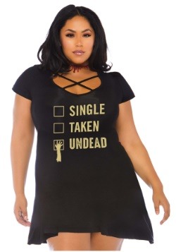 Plus Size Undead Jersey Dress