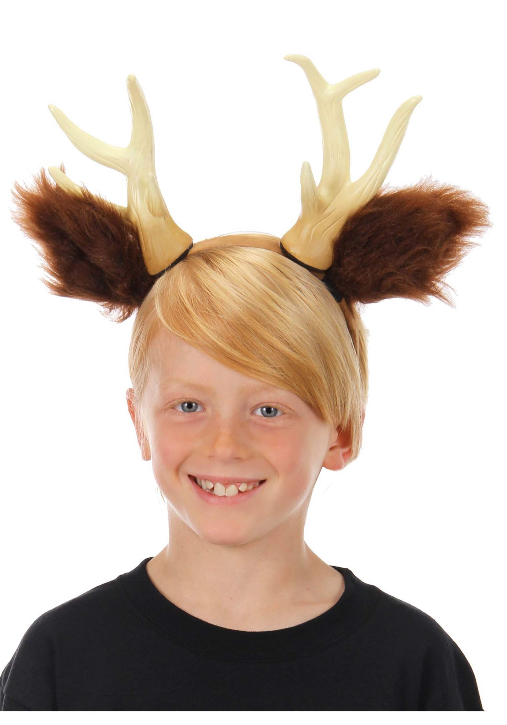 Antlers With Ears Deer Headband Costume