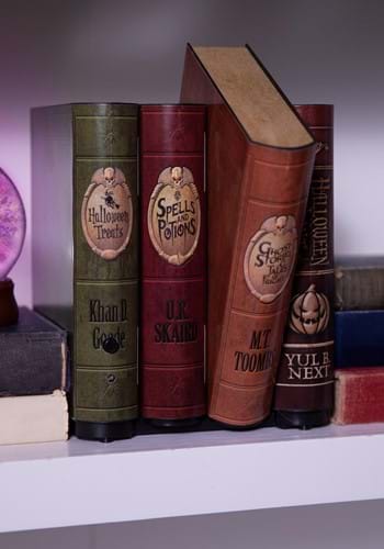 8-Inch Animated Moving Books Decoration | Halloween Animatronics