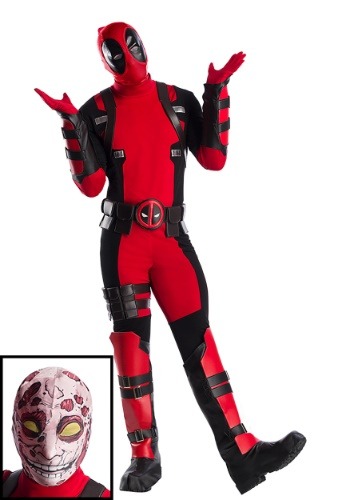 Premium Marvel Deadpool Plus Size Men's Costume-update1