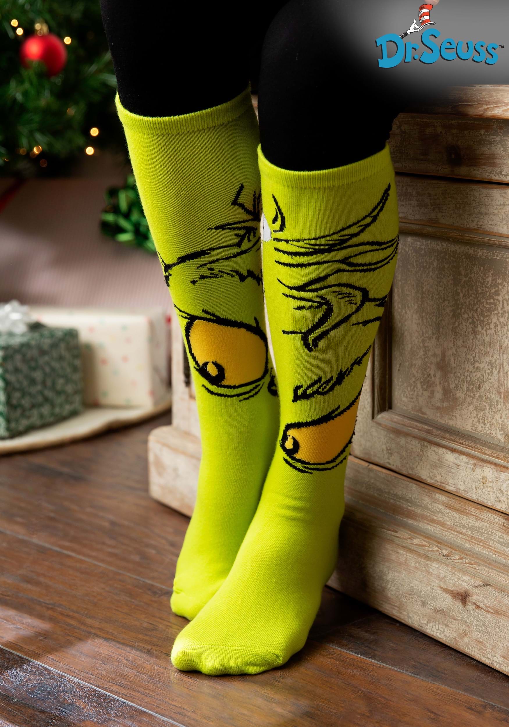 Knee High The Grinch Socks