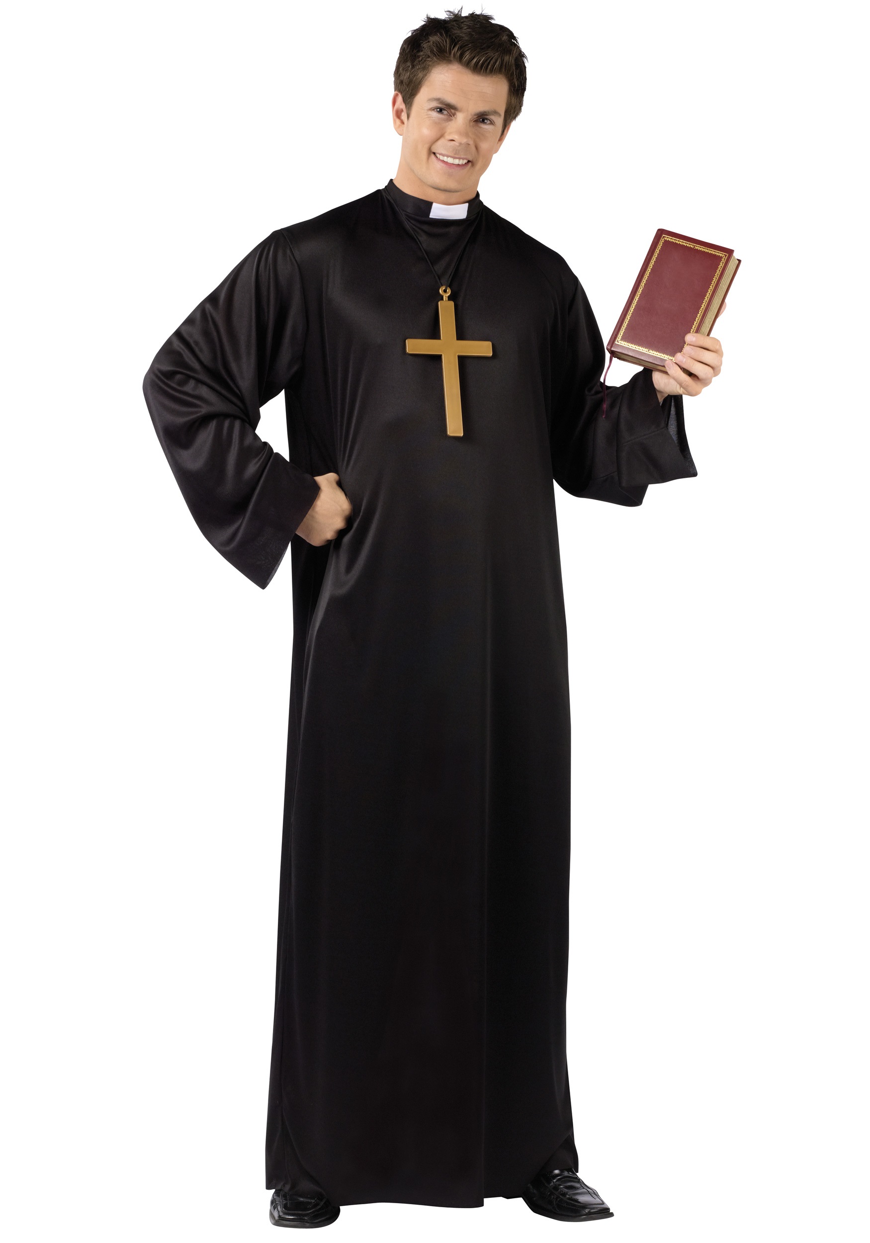 Disfraz de sacerdote para adultos Multicolor