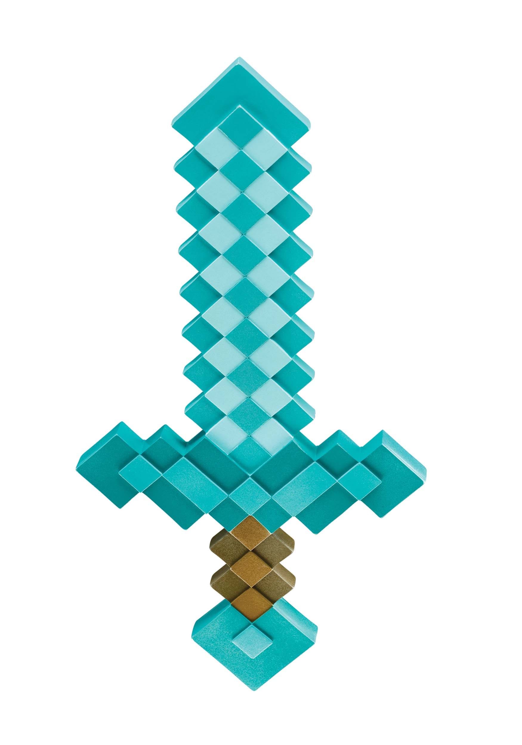 Accesorio de disfraces de espada de Minecraft Multicolor