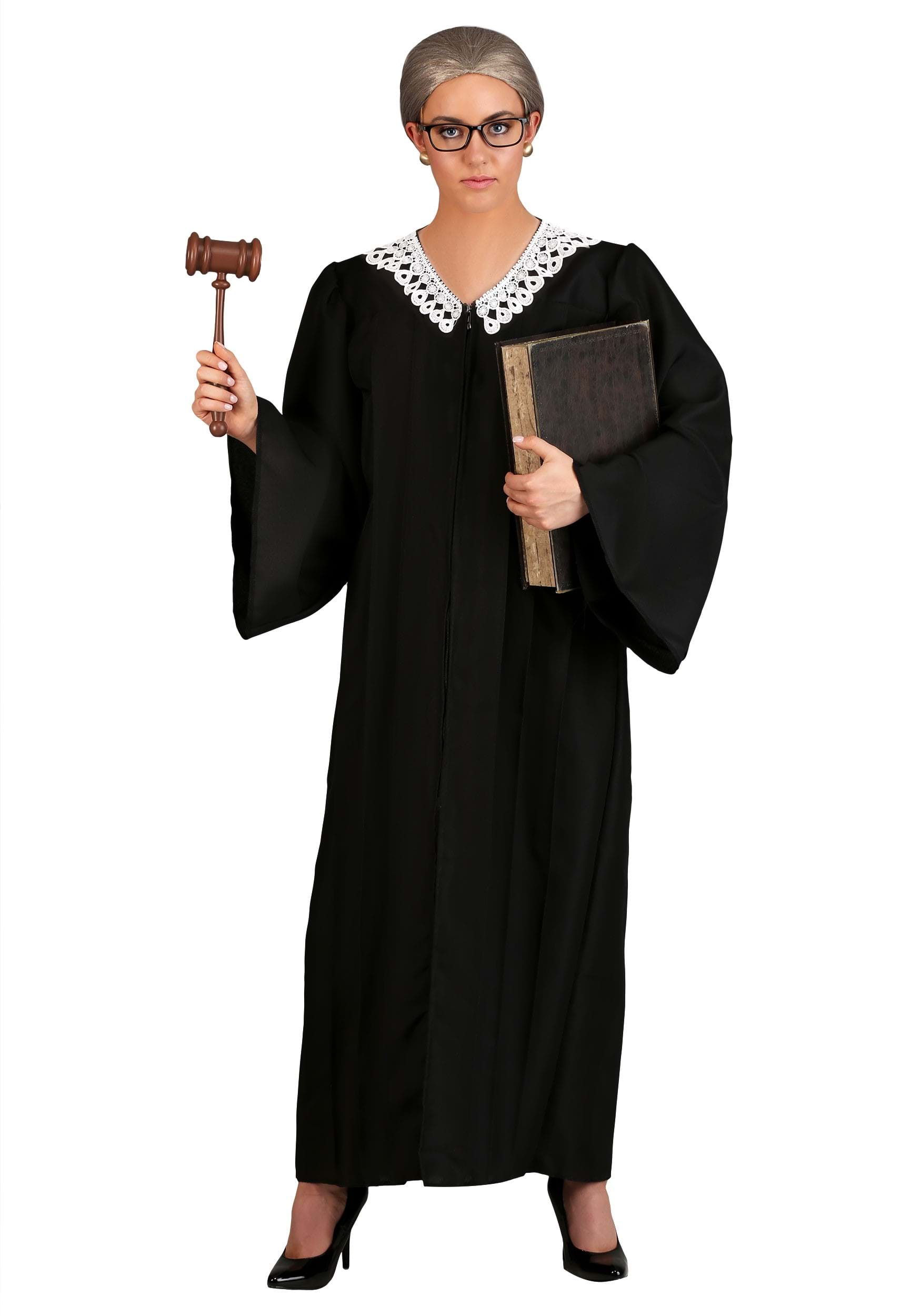 Disfraz de juez de mujeres de la Corte Suprema Multicolor